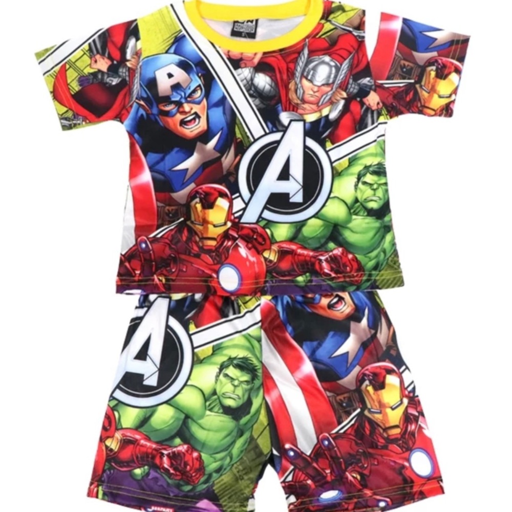 NWT-2 Piece Boys Summer PJ’s -Featuring DC CHARAC…